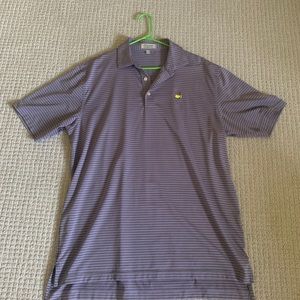Masters Peter Millar golf polo shirt Large